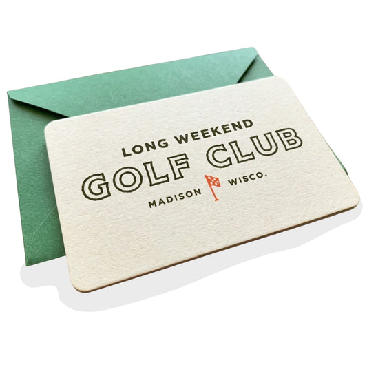 Long Weekend Golf Club Gift Card